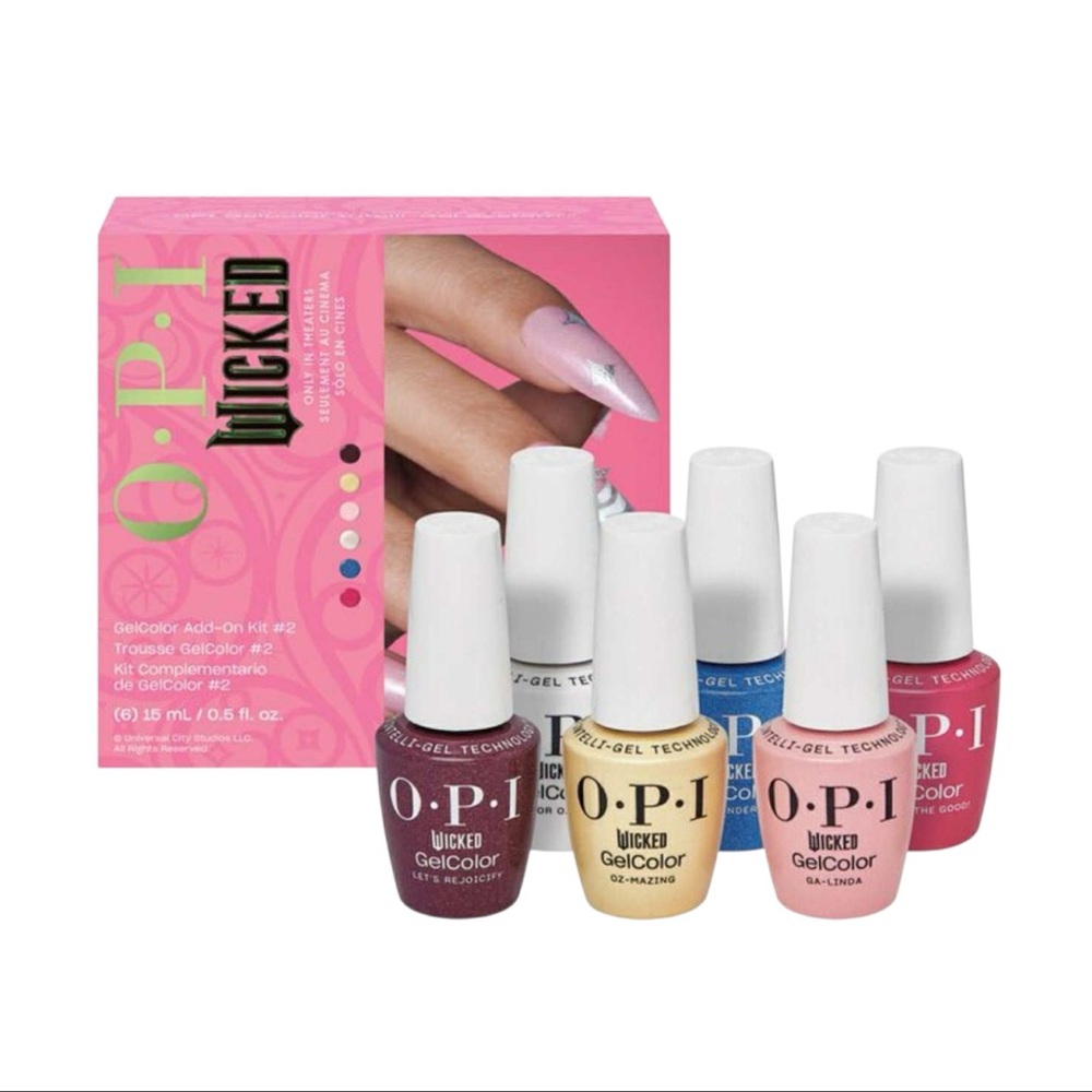 OPI Holiday 24 Wicked Collection Gel Add-On-Kit 2 - 6 Colors NIB